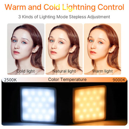 Ulanzi VL49 Pro Panel de Luz LED RGB 2.6x2.6 Pulg 2500-9000K Difusor