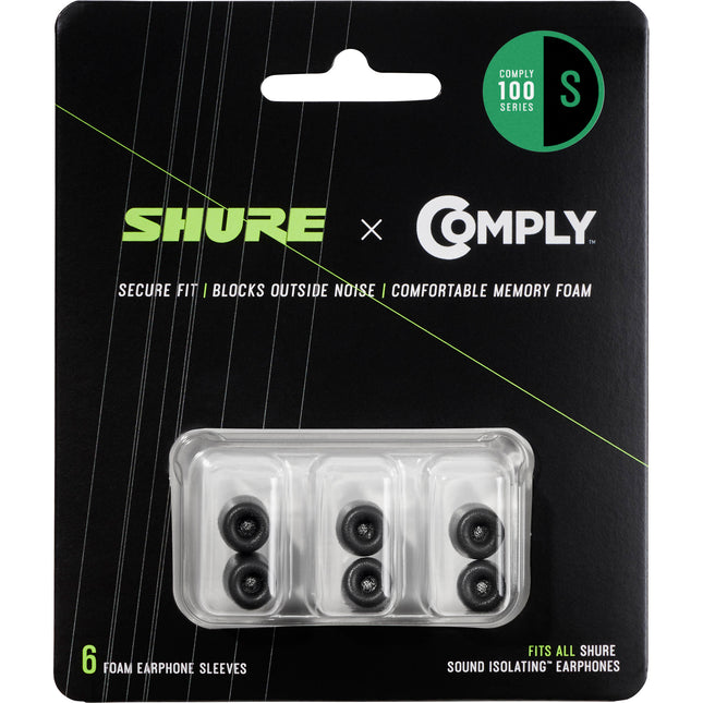 Shure 100 Series Fundas de Espuma Comply para Auriculares Pequeñas 3 Pares