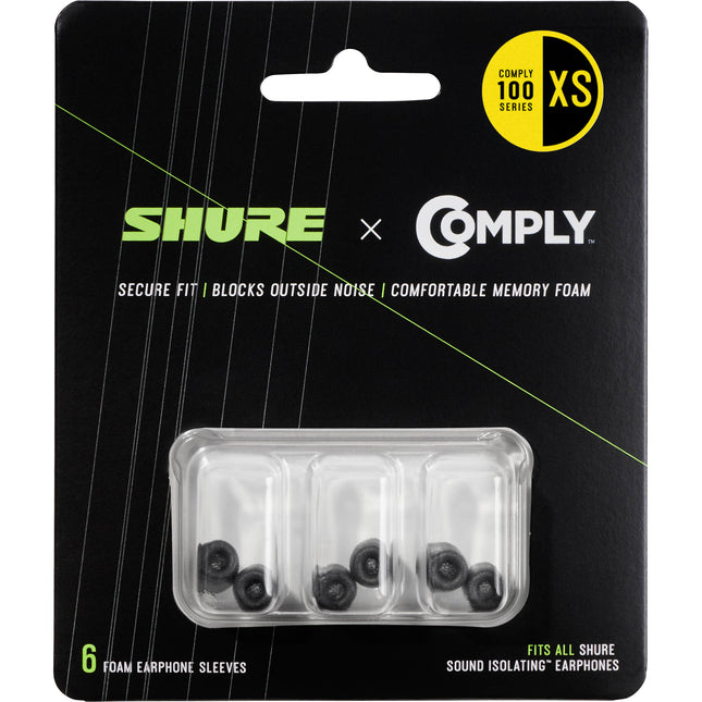 Shure 100 Series Fundas de Espuma para Auriculares Extra Pequeñas 3 Pares