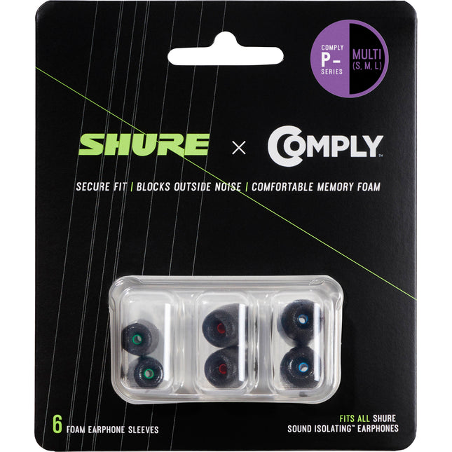 Shure P Series Fundas de Espuma Comply para Auriculares S M L 3 Pares