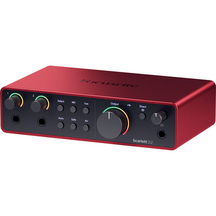 Focusrite Scarlett 2i2 USB-C Interfaz de Audio 24-Bit 192kHz con Monitores JBL 305P MkII 5"