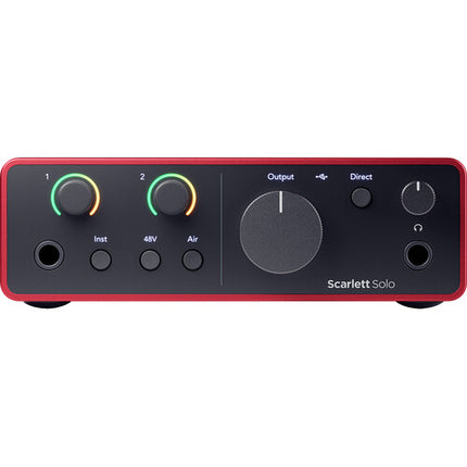 Focusrite Scarlett Solo USB-C Interfaz de Audio 24-Bit 192kHz Kit RODE