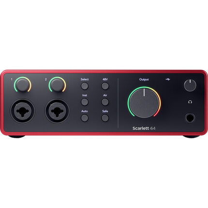 Focusrite Scarlett 4i4 Interfaz Audio USB-C 24Bit 192kHz 2 Preamplificadores