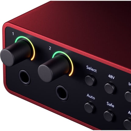 Focusrite Scarlett 4i4 Interfaz de audio MIDI USB-C 24-Bit 192 kHz Bundle completo