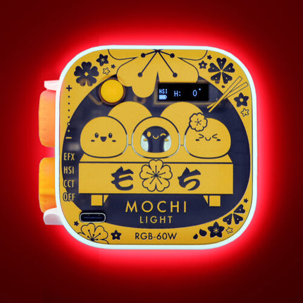 Genaray Mochi Panel de Luz RGB para Cámara Kit 2 Luces 5.6 Pulgadas 2500-9900K 96 Lux