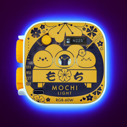 Genaray Mochi Panel de Luz RGB para Cámara Kit 2 Luces 5.6 Pulgadas 2500-9900K 96 Lux