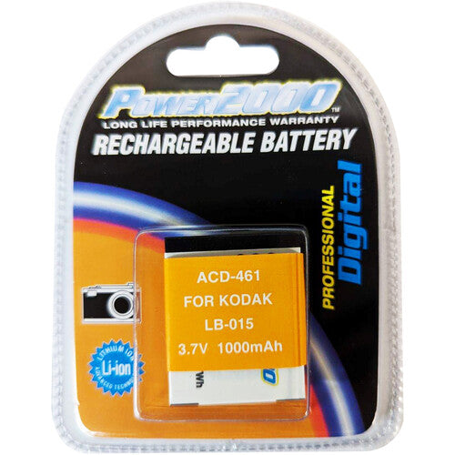 Power2000 ACD-461 Batería para Kodak PIXPRO WPZ2 1000mAh Ion Litio