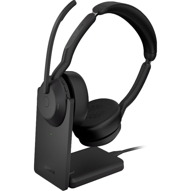 Jabra Evolve2 55 Link380c Auriculares Inalámbricos USB-C con Soporte 18 Horas Batería