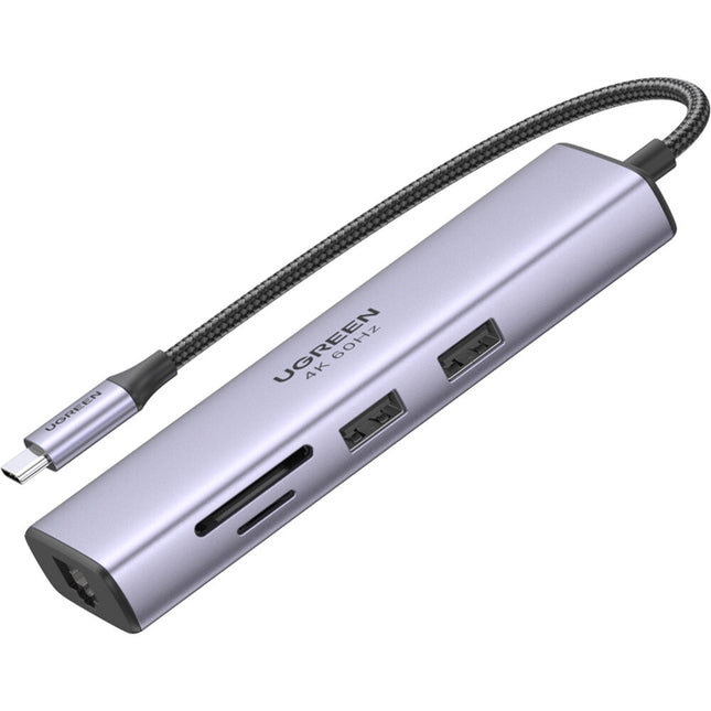UGREEN 7-en-1 Hub USB-C con HDMI 4K Ethernet 100W Power Delivery