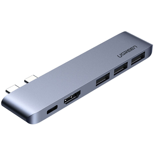 UGREEN Hub USB-C 5 en 2 para MacBook Pro y Air gris con HDMI 6K 100W