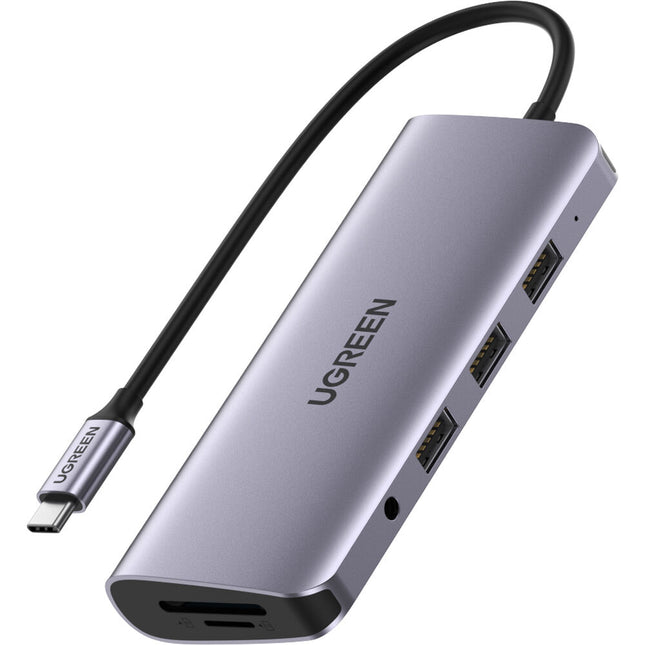 UGREEN 10-en-1 Hub USB-C con HDMI 4K VGA Gigabit Ethernet 100W PD