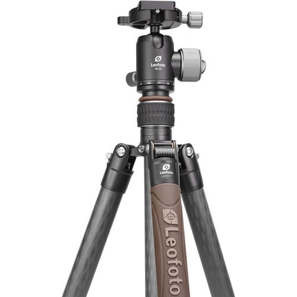 Leofoto LX-254CT Trípode de Fibra de Carbono 64.2" 17.6 lb con Cabezal XB-32