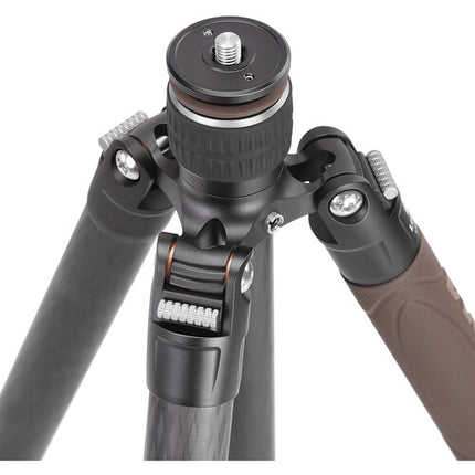 Leofoto LX-254CT Trípode de Fibra de Carbono 64.2" 17.6 lb con Cabezal XB-32