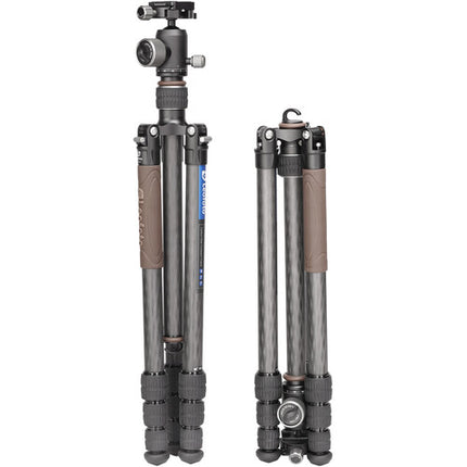 Leofoto LX-254CT Trípode de Fibra de Carbono 64.2" 17.6 lb con Cabezal XB-32