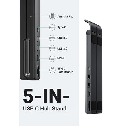 UGREEN 5 en 1 Base USB-C para Notebook soporte 10 a 15.6" 4K 30Hz