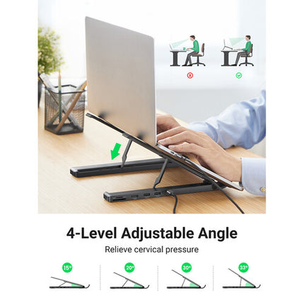 UGREEN 5 en 1 Base USB-C para Notebook soporte 10 a 15.6" 4K 30Hz