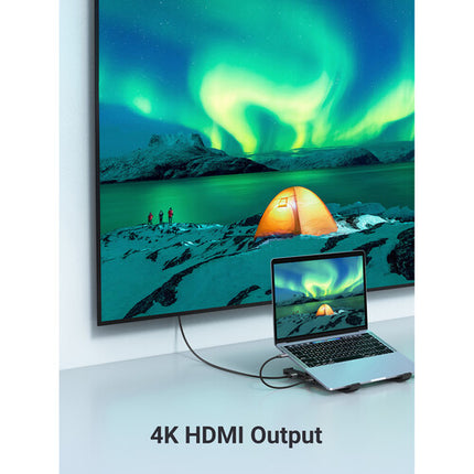 UGREEN 5 en 1 Base USB-C para Notebook soporte 10 a 15.6" 4K 30Hz