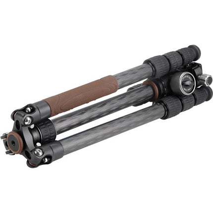 Leofoto LX-224CT trípode de viaje en fibra de carbono con rótula y 52" altura máxima