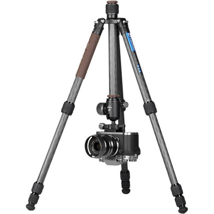Leofoto LX-224CT trípode de viaje en fibra de carbono con rótula y 52" altura máxima