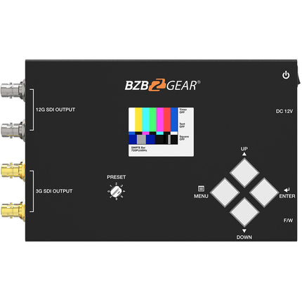 BZBGEAR UHD 4K 12G-SDI Generador de Patrones de Prueba con Monitor LCD 2"
