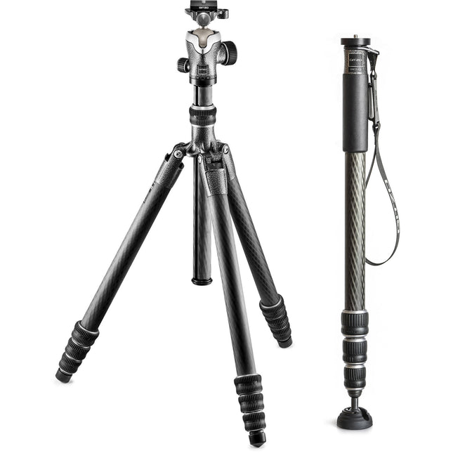 Gitzo GT2545T Series 2 Traveler Trípode y Monopie Fibra de Carbono 65.2" 64.4" 50º Aniversario