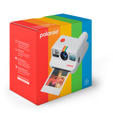 Polaroid Go Generation 2 Cámara instantánea ultracompacta blanca con flash y batería recargable