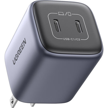 UGREEN Nexode Cargador de Pared 45W GaN 2 Puertos USB-C PD PPS