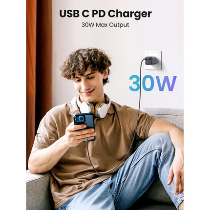 UGREEN Nexode Cargador USB-C de pared 30W con protección térmica y enchufe plegable
