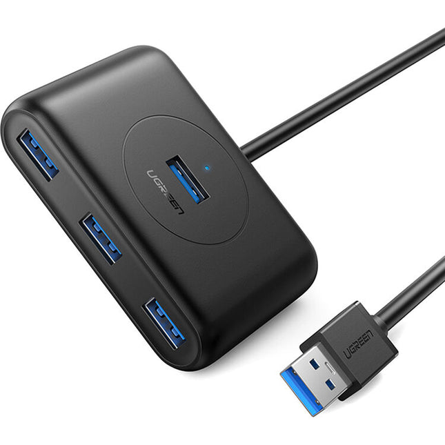 UGREEN 4 Puertos USB 3.2 Gen 1 Hub Negro Velocidad de 5 Gb/s Cable 1.6'