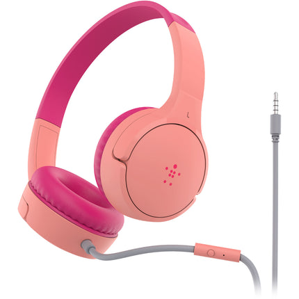 Auriculares On-Ear Belkin SoundForm Mini para Niños Rosa 85 dB Ajustables