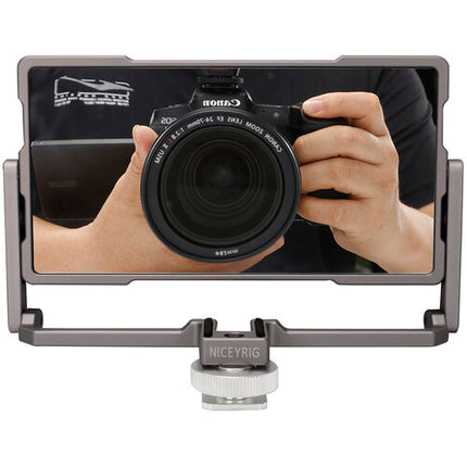 Niceyrig Espejo Plegable para Selfie Vlogging con Soporte para Teléfonos 5.4-6.8"
