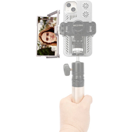 Niceyrig Espejo Plegable para Selfie Vlogging con Soporte para Teléfonos 5.4-6.8"