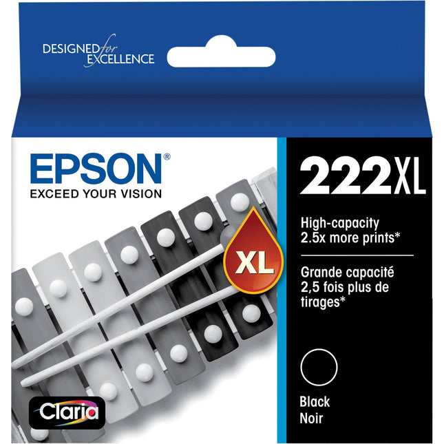 Cartucho de Tinta Negra Epson Claria T222XL Alta Capacidad para Impresoras XP-5200 y WF-2960