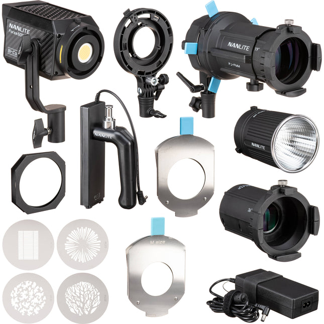 Nanlite Forza 60B II Monolight LED Bi-Color Kit Proyector 14350 Lux 2700-6500K