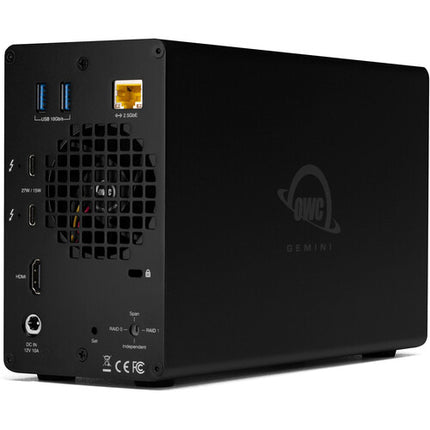 OWC Gemini 8TB 2-Bahías RAID Thunderbolt 3 SSD SATA III 2x4TB