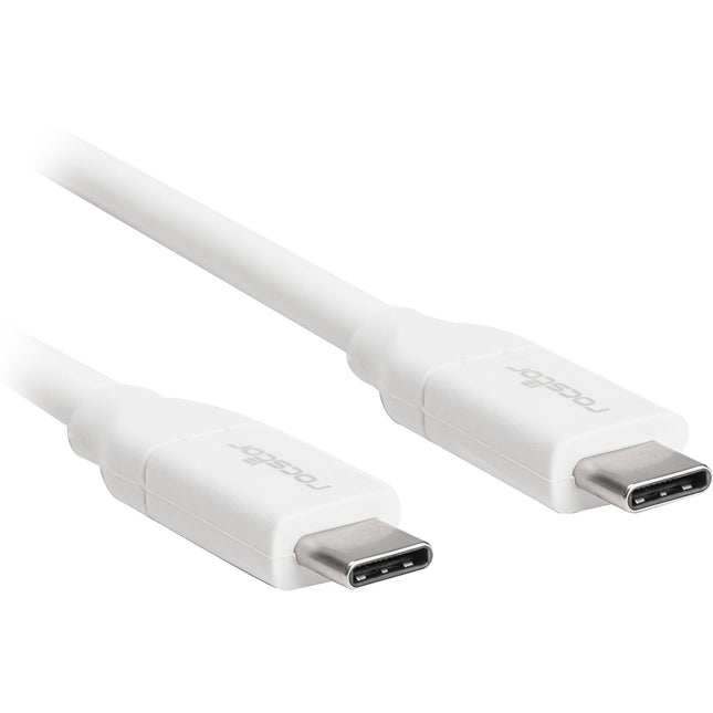 Rocstor Cable de carga USB-C 2.0 1.6 pies Blanco 480 Mb/s 100W