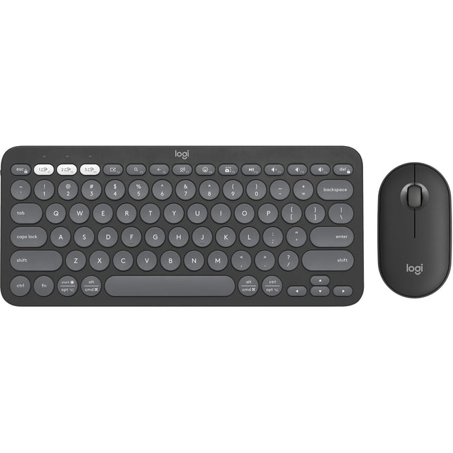 Logitech Pebble 2 Teclado y Ratón Inalámbricos Bluetooth 4000 DPI Silent Touch