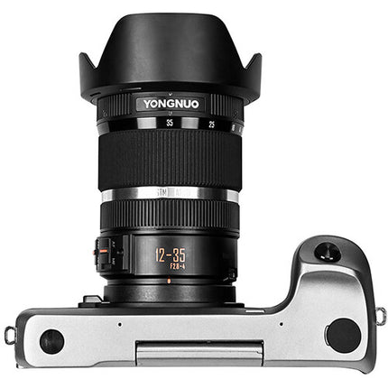 Yongnuo 12-35mm f/2.8-4M Lente Micro Cuatro Tercios Macro 0.5x Magnificación