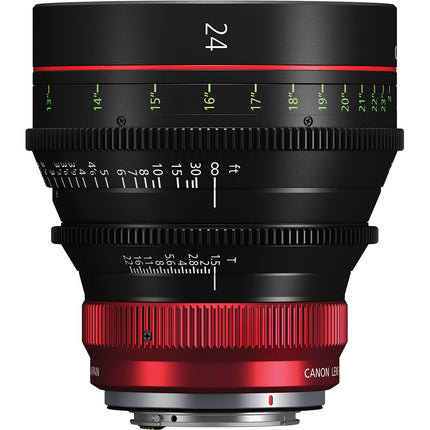 Canon CN-R 24mm T1.5 L F Lente Prime de Cine para Sensor Completo 8K HDR
