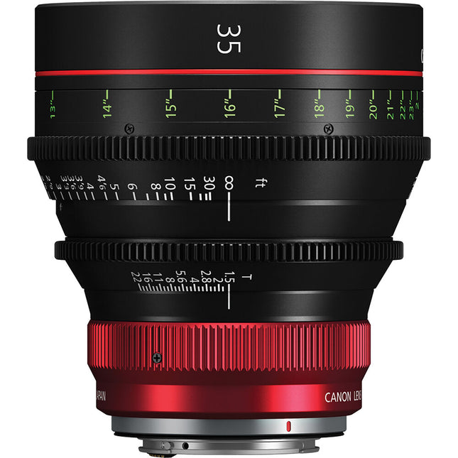 Canon CN-R 35mm T1.5 Lente Prime de Cine para Sensor Completo 8K HDR