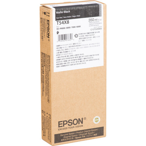 Epson T54X800 Tinta UltraChrome HD Negro Mate 350ml para Impresoras SureColor P9000 P8000 P7000 P6000