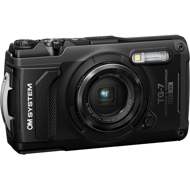 OM SYSTEM Tough TG-7 Cámara Digital Negra 12MP 4x Zoom 25-100mm Waterproof