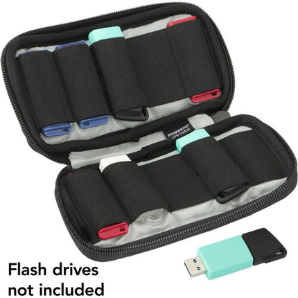 Funda Neopreno Ruggard para 10 Memorias USB con Protección y Cierre con Cremallera
