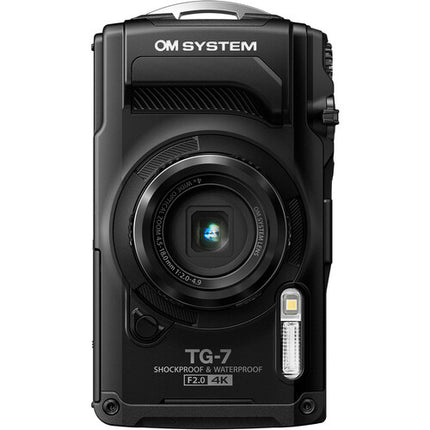 OM SYSTEM Tough TG-7 Cámara Digital Negra 12MP 4x Zoom 25-100mm Waterproof