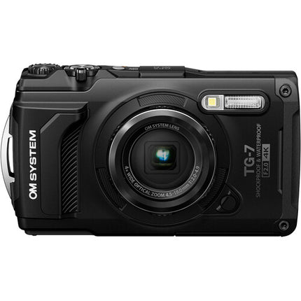 OM SYSTEM Tough TG-7 Cámara Digital Negra 12MP 4x Zoom 25-100mm Waterproof