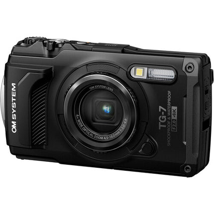 OM SYSTEM Tough TG-7 Cámara Digital Negra 12MP 4x Zoom 25-100mm Waterproof