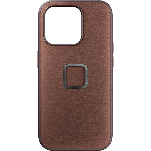 Peak Design Funda de Tela para iPhone 15 Pro Protección Acolchada Perfil Delgado 0.1" Redwood