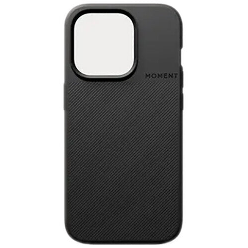 Funda Moment MagSafe para iPhone 15 Pro Negra Protección 3 m y Botones Metálicos