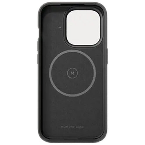 Funda Moment MagSafe para iPhone 15 Pro Negra Protección 3 m y Botones Metálicos