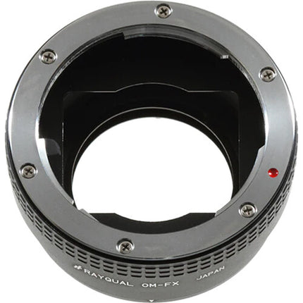 Rayqual Adaptador de Montura para Objetivo Olympus OM a Fuji X con Enfoque Manual y Auto Infinity